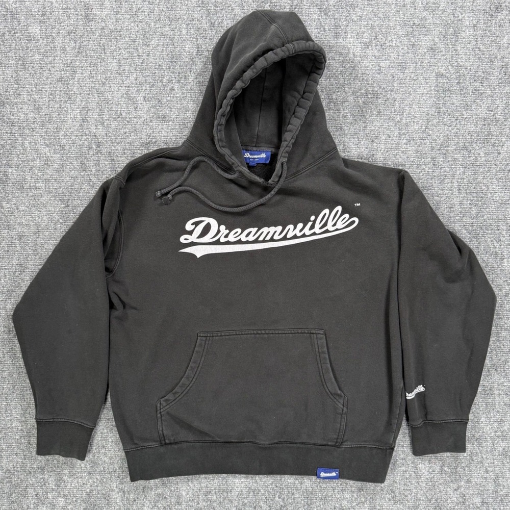 Dreamville Classic Logo Hoodie Men's Medium Black J Cole Official Merch Pullover - Picture 2 of 9
